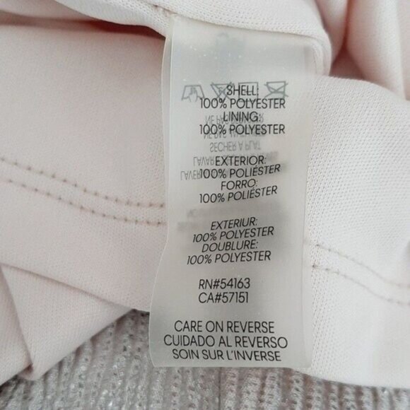 CALVIN KLEIN Metallic Shimmer Long Sleeve Dress Sz 8 - Picture 11 of 12